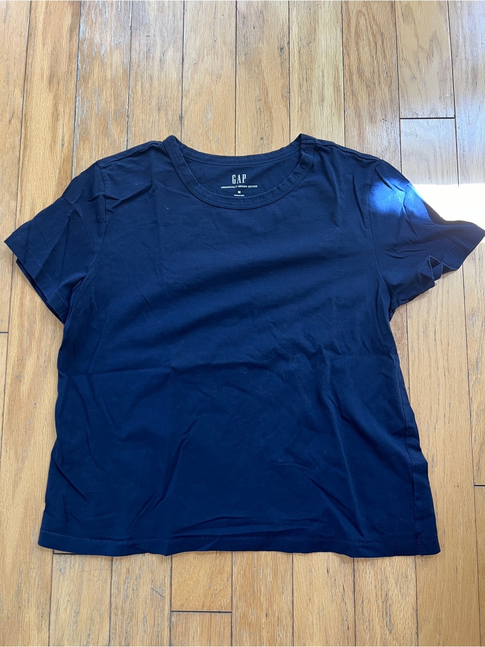 GAP Women's Navy Short Sleeve Crew Tee